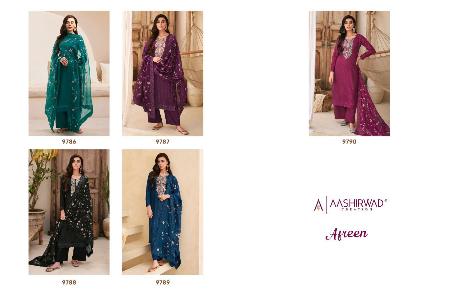 Aashirwad Gulkand Afreen Designer Salwar Suits Catalog
